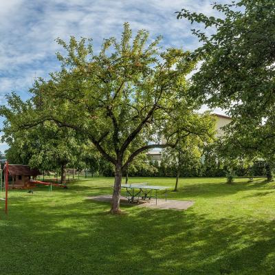 Garten und Spielplatz Ferienhaus Richter